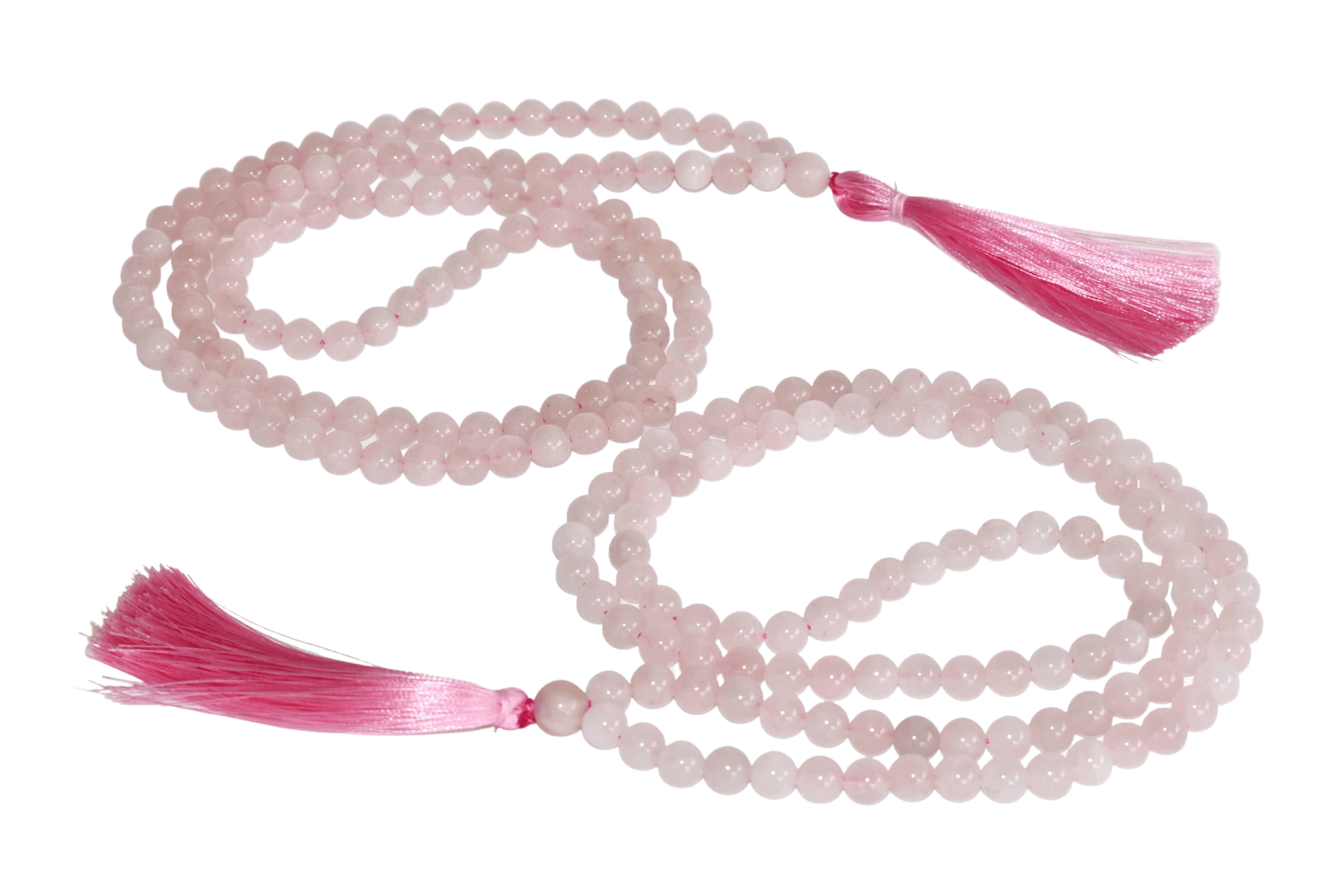 Rose Quartz Gemstone Mala | 108 Prayer Beads Jap Mala