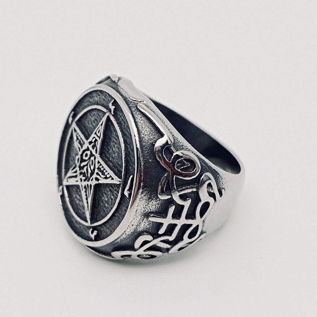 Pentagram Stainless Steel Ring