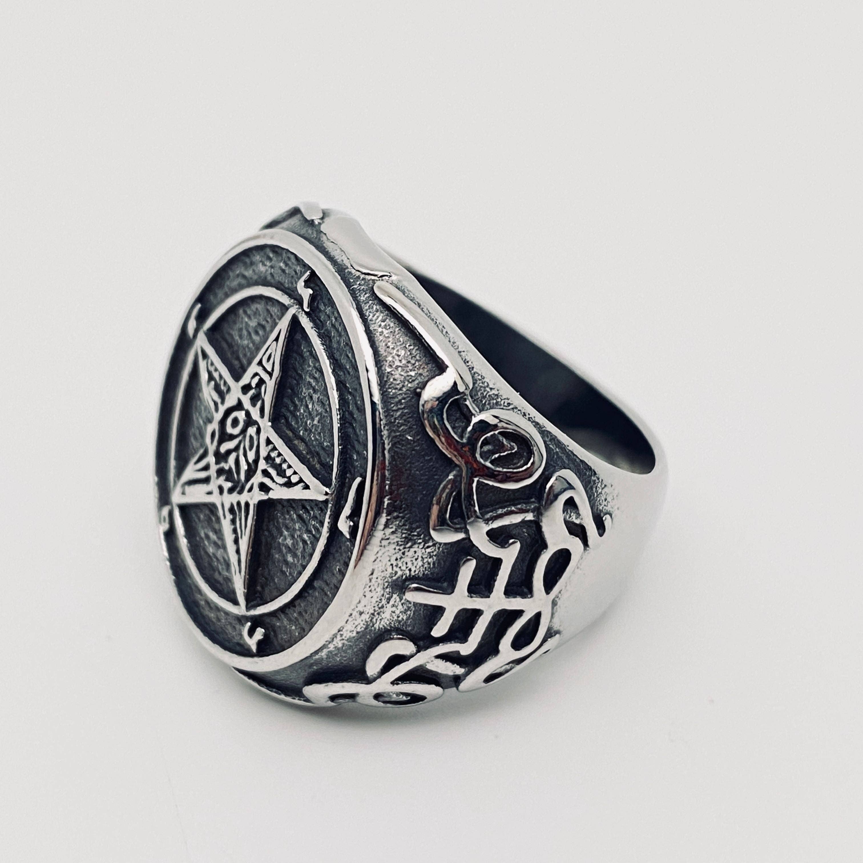 Pentagram Stainless Steel Ring