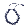 10mm Hematite Bead Bracelet Adjustable