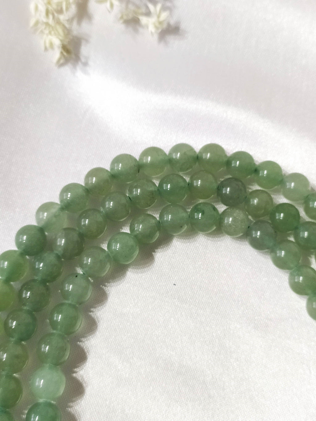 Green Aventurine Gemstone Mala | 108 Prayer Beads Jap Mala