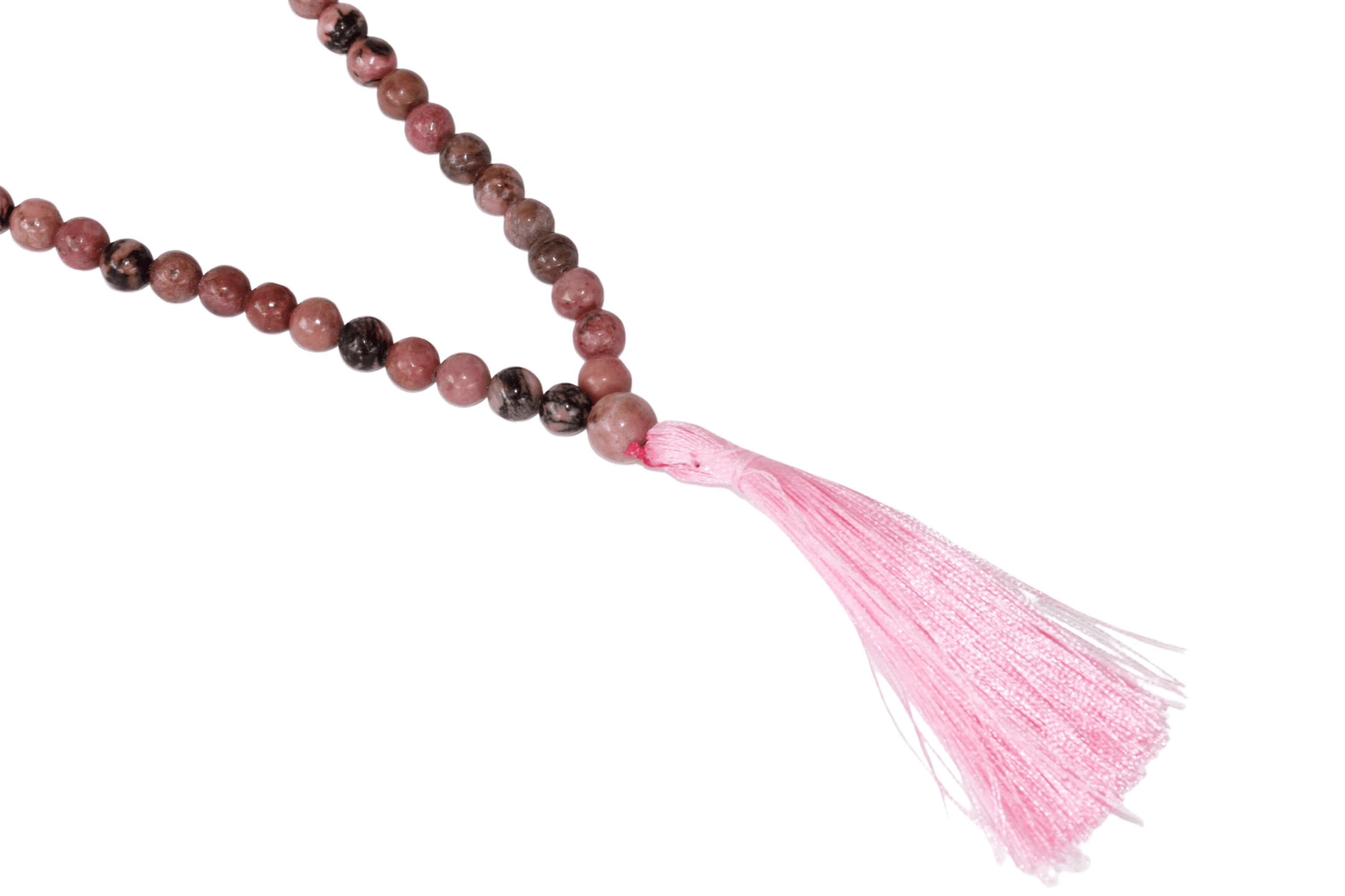 Rhodonite Gemstone Mala  | 108 Prayer Beads Mala | Jap Mala