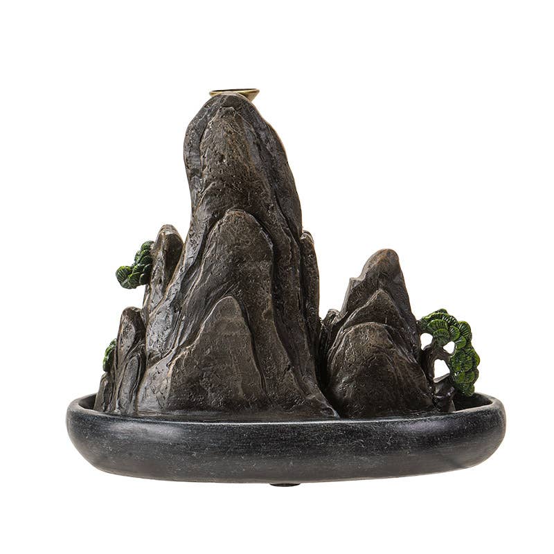 Mountain Scene Backflow Incense Burner