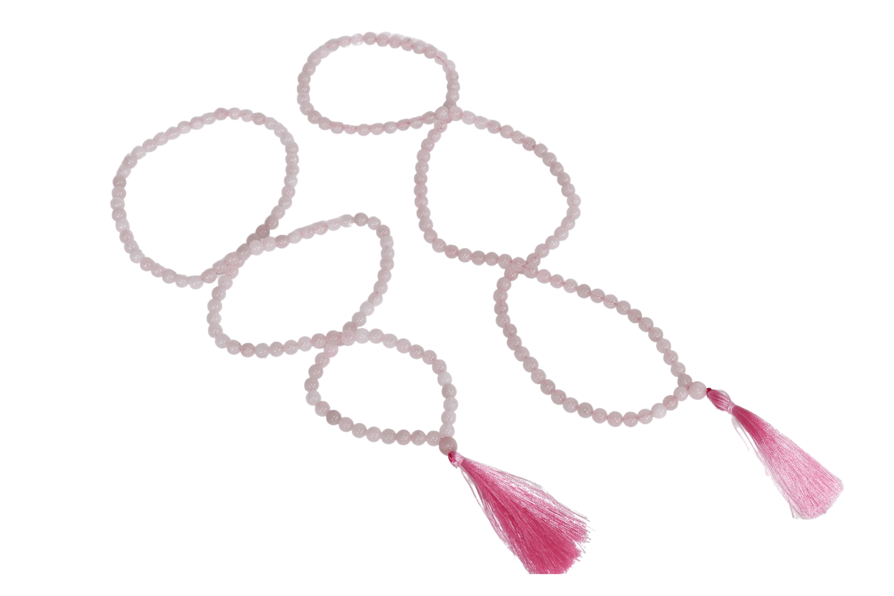 Rose Quartz Gemstone Mala | 108 Prayer Beads Jap Mala