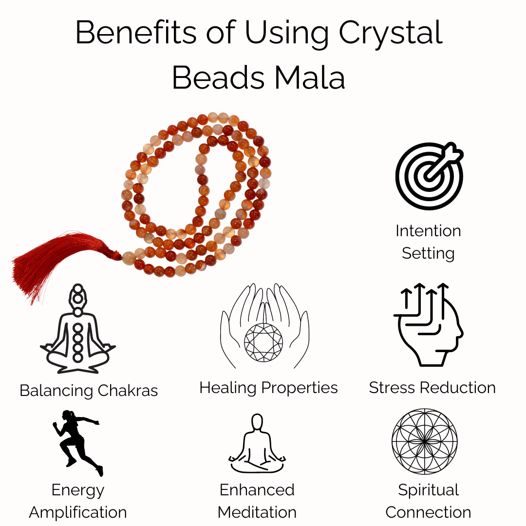 7 Chakra Gemstone Mala | 108 Prayer Beads | Jap Mala