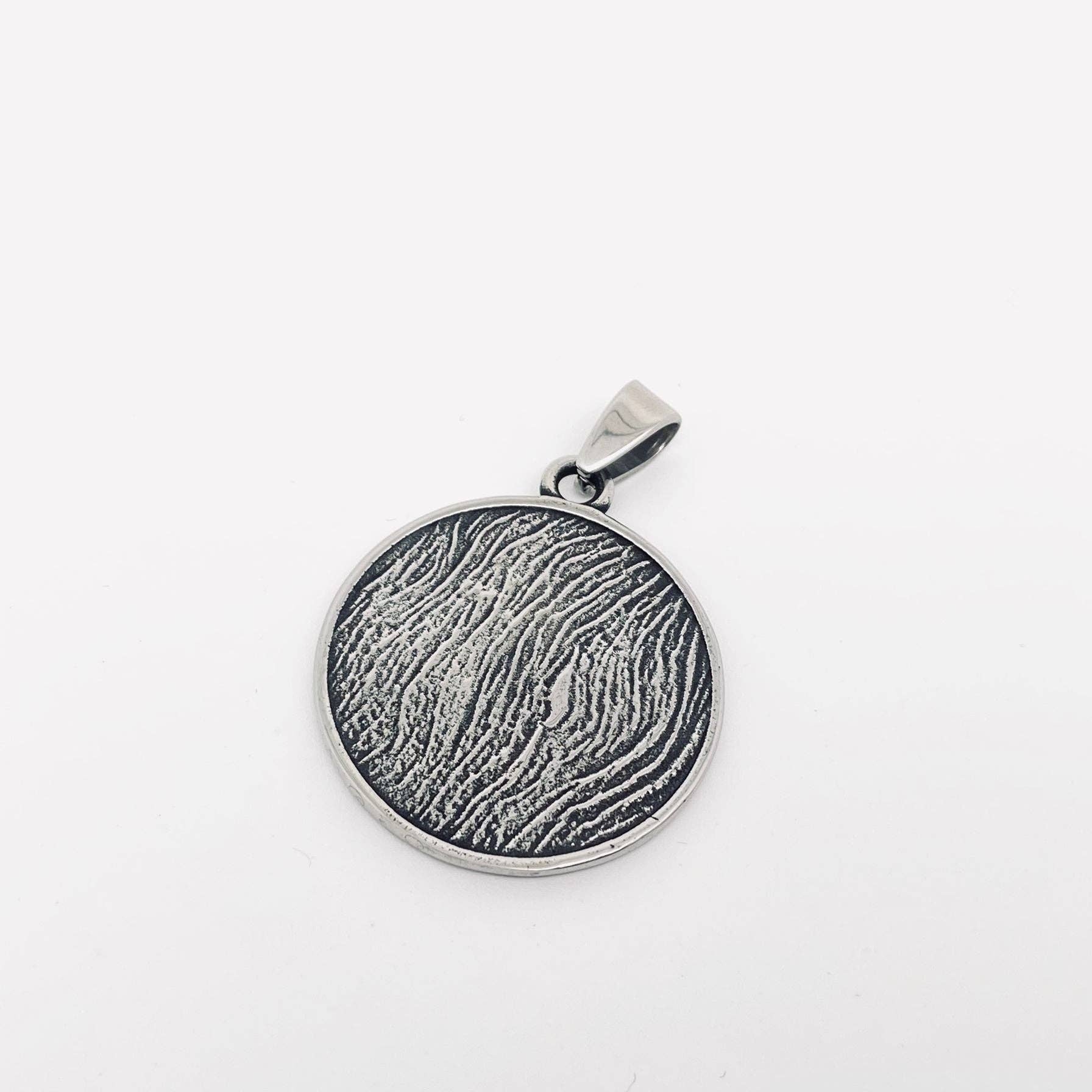 Tree of Life Circular Stainless Steel Pendant