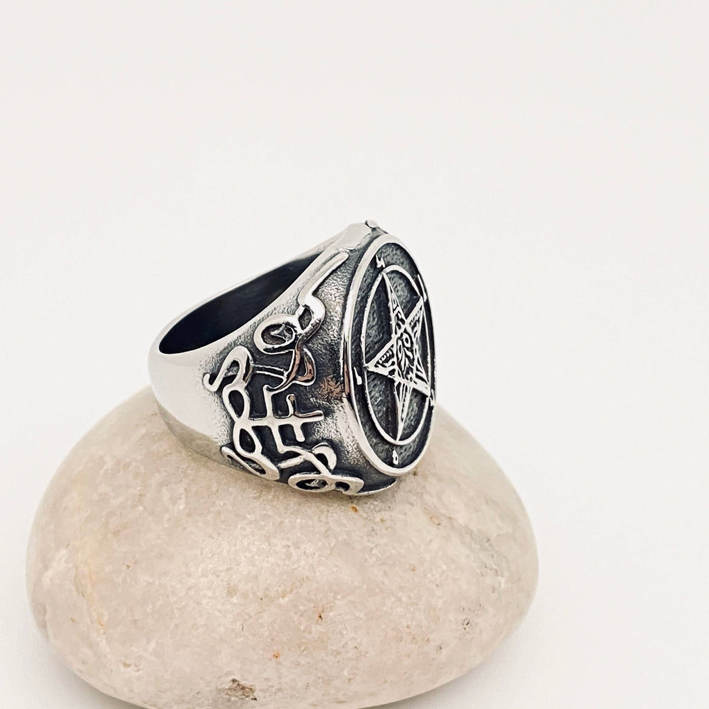Pentagram Stainless Steel Ring