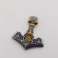Viking Quake Odin Triangle Rune Stainless Steel Pendant