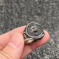 Wolf Head Men's Stainless Steel Ring