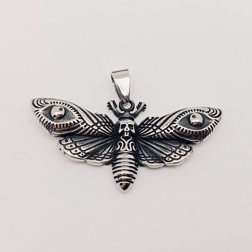 Death Moth Stainless Steel Pendant