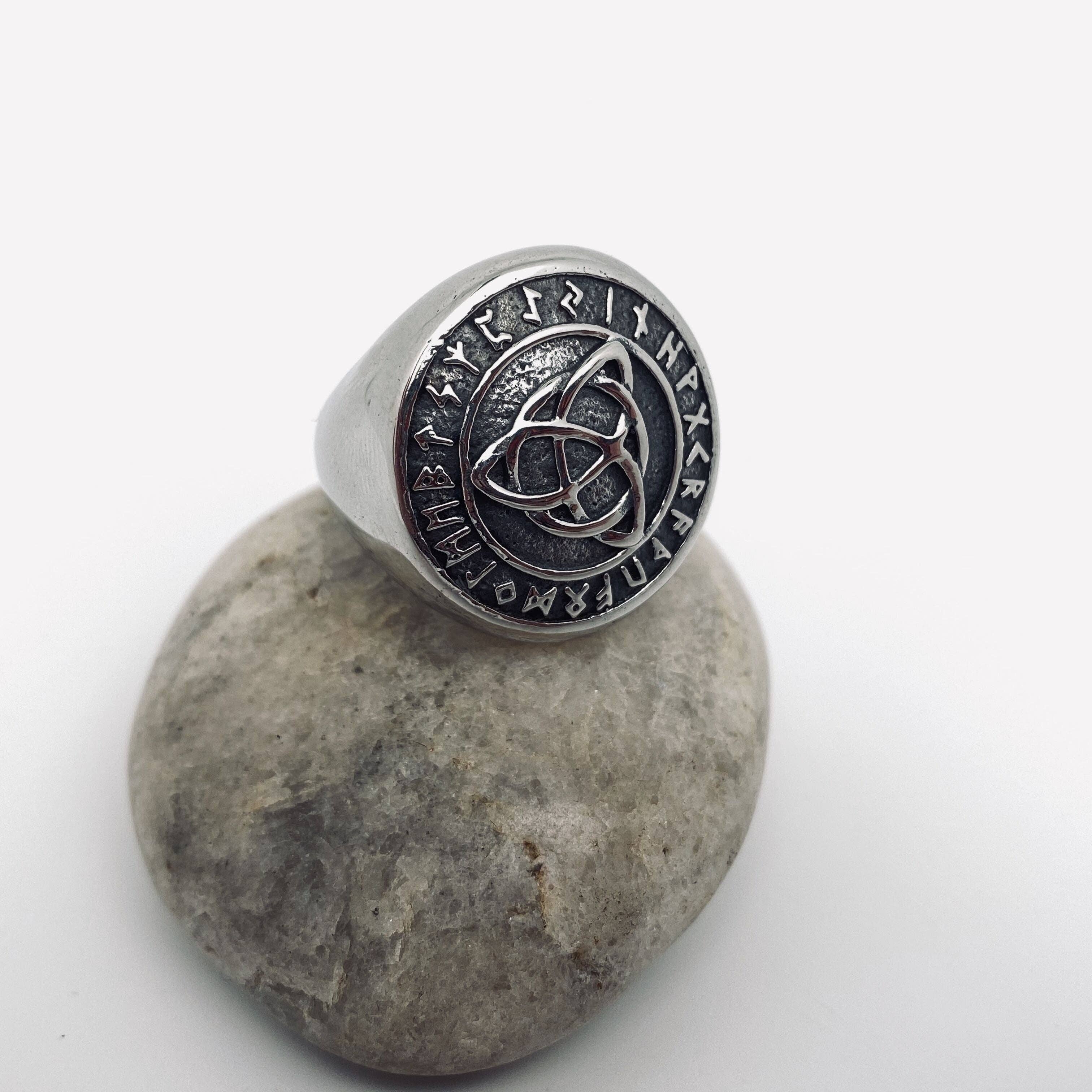 Triquetra Rune Stainless Steel Ring