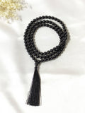 Black Obsidian Gemstone Mala | 108 Prayer Bead | Jap Mala