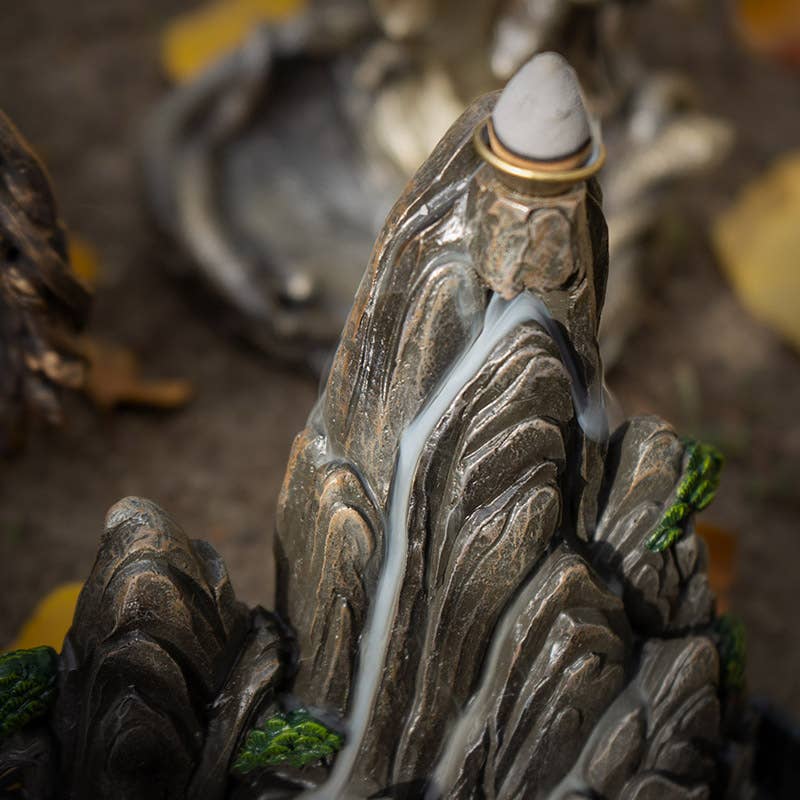 Mountain Scene Backflow Incense Burner