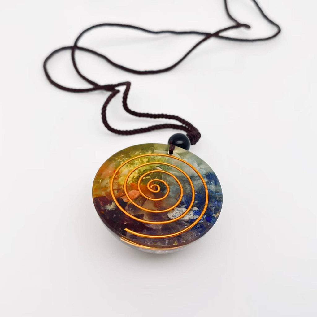 Ammonite Orgonite Pendant