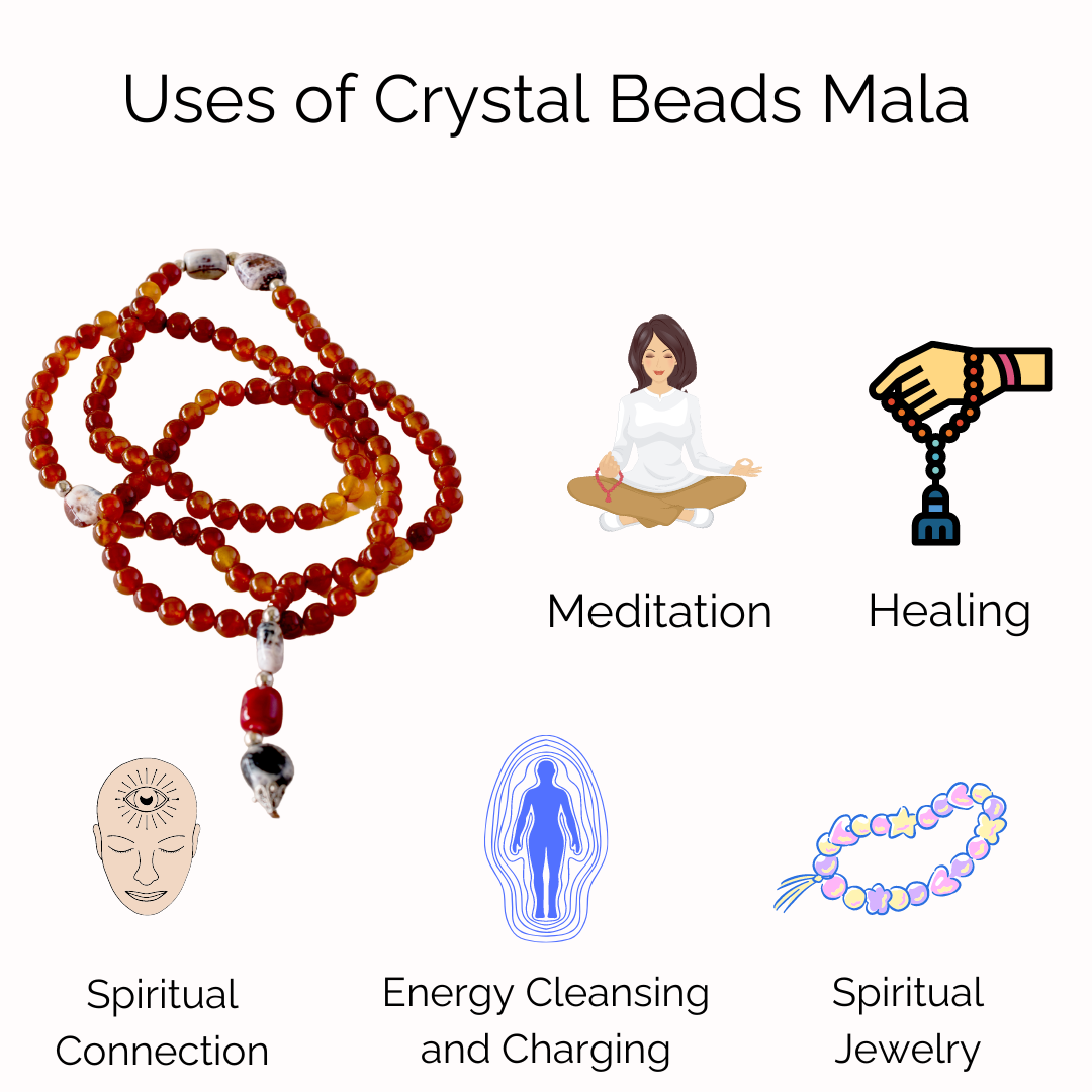 Black Tourmaline Gemstone Mala | 108 Prayer Bead | Jap Mala