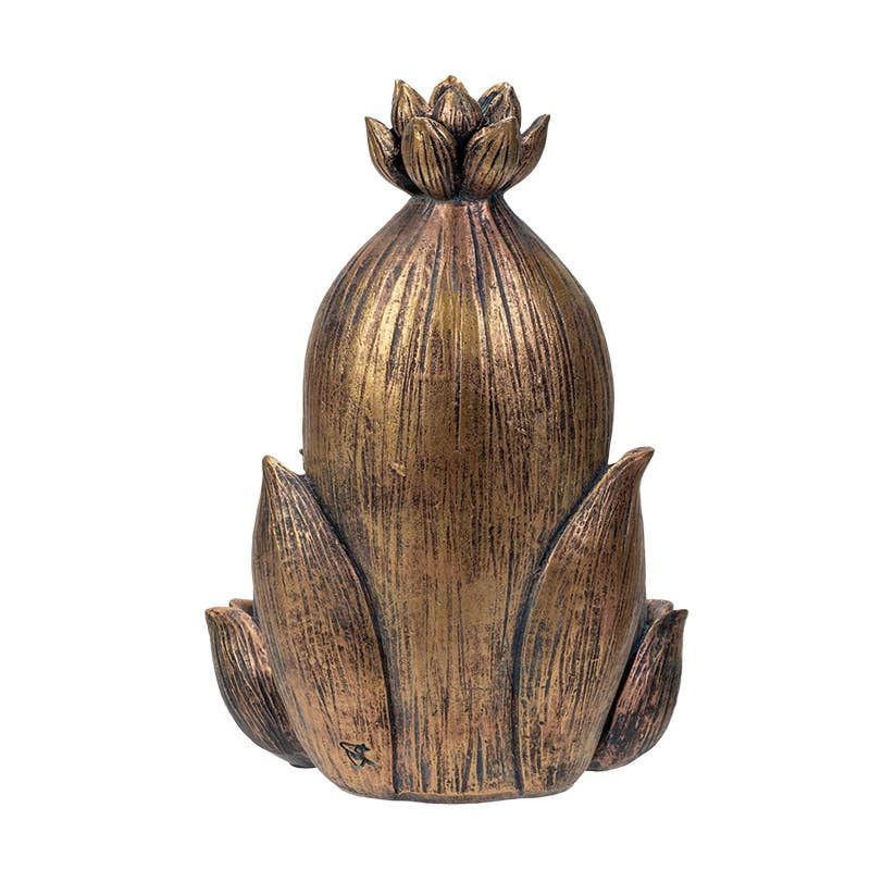 Ganesha on Lotus Backflow Incense Burner