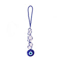 EVIL EYE HANGING - CORD NET SELENITE 8-9"L