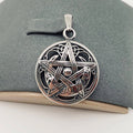 Five-pointed Star Moon Stainless Steel Pendant