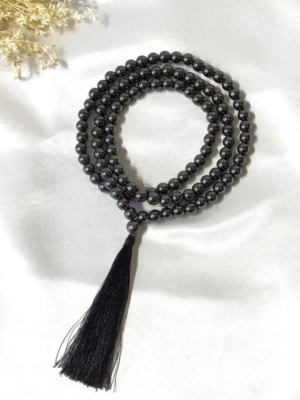 Gemstone Mala | Hematite | 108 Prayer Bead Mala | Jap Mala