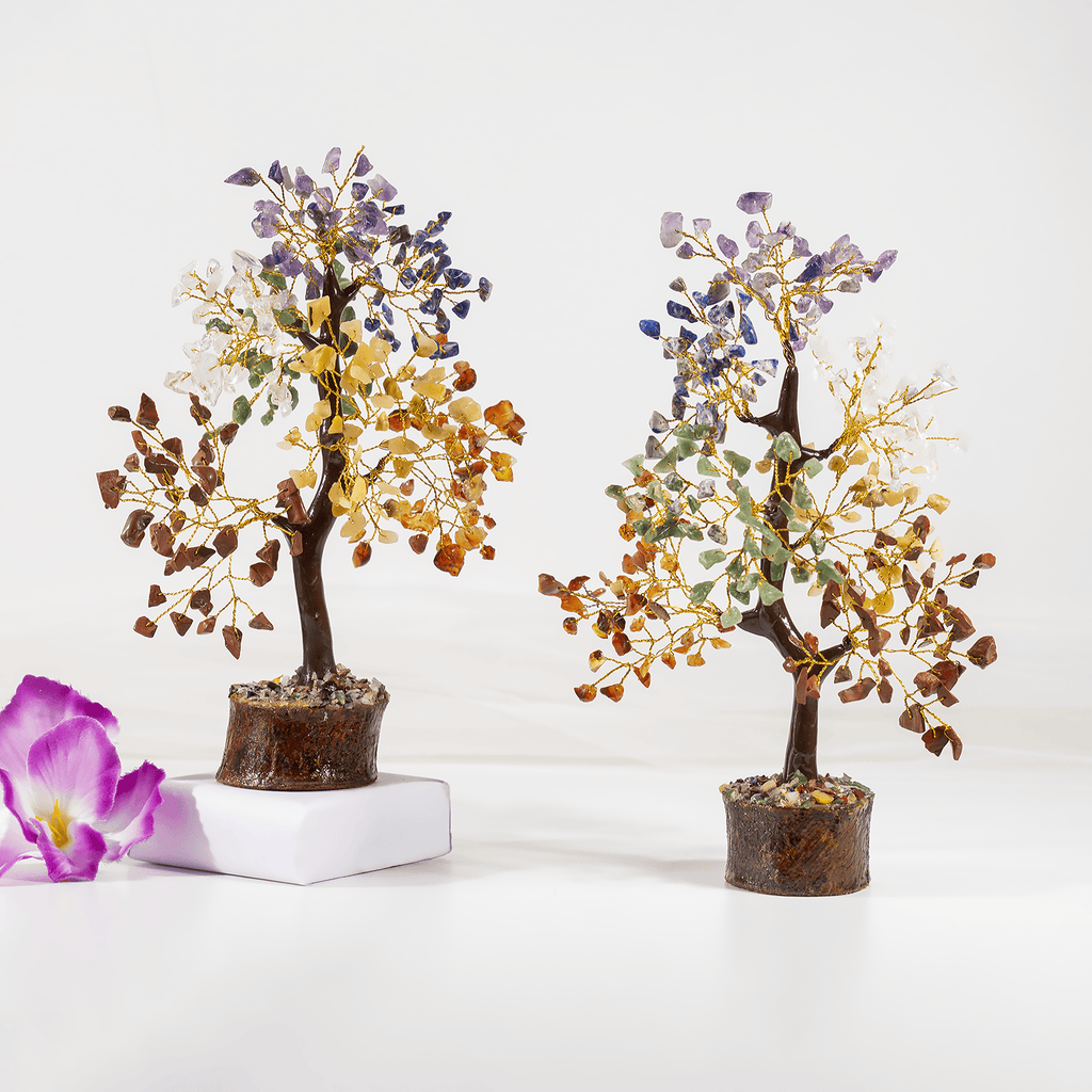 7 Chakra 300 Chips Gemstone Tree | Healing Crystal Tree