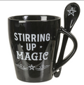 Stirring Up Magic Mug and Spoon Set (Black)