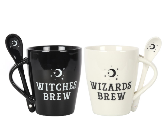 Witches and Wizard Mug & Spoon Set