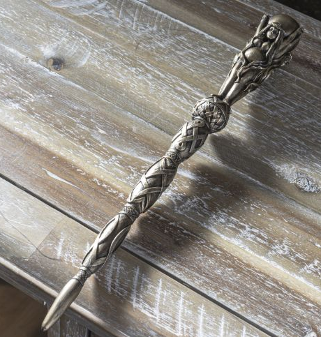 Gold Triple Goddess Wand