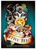 Eight Coins' Tattoo Tarot Borderless Miniature Edition by Eight Elian-James Showell