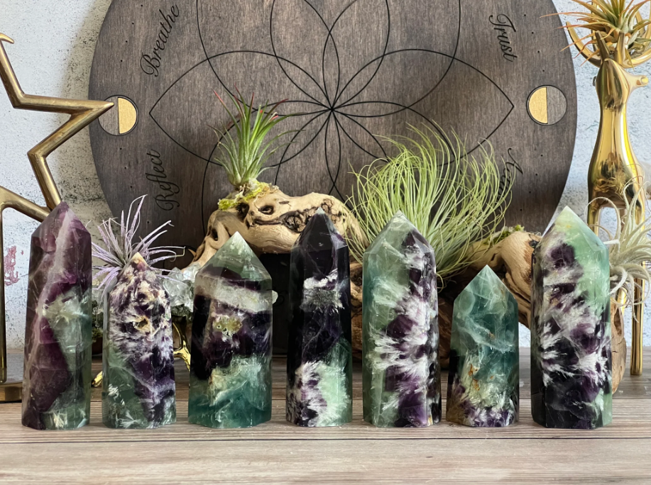 Feather Fluorite Tower