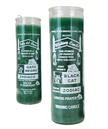 7 Day Green Wishes Dreams candle