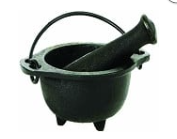 Cast Iron Mortar & Pestle 4.5"