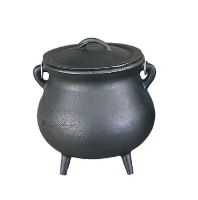Cast Iron Cauldron 7" Plain