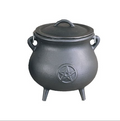 Cast Iron Cauldron 7" Pentagram
