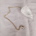 Raw Clear Quartz Pendulum