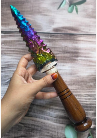 Titanium Quartz Athame (Locally Crafted)