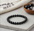 8mm Black Tourmaline Bead Bracelet