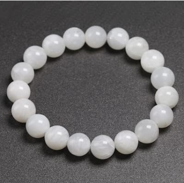 Moonstone bead bracelet