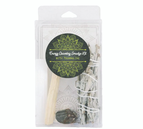 Energy Cleansing Smudge Kit w/ Tourmaline