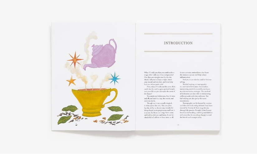 Harney & Sons How to Read Tea Leaves: A Card Deck and Guidebook for Divination
