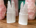 Selenite Twin Tower 6"