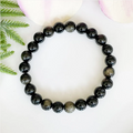 8mm Golden Obsidian Bead Bracelet