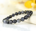 8mm Iolite Bead Bracelet