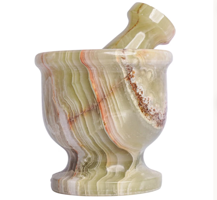 Green Onyx Mortar & Pestle