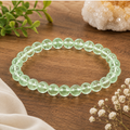 8mm Prasiolite Bead Bracelet