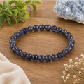 8mm Iolite Bead Bracelet