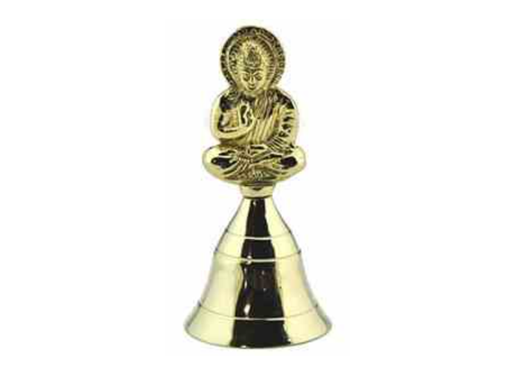 Buddha Brass Altar Bell 4"