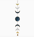 Glass & Metal Hanging Moon Phase w/ Bell
