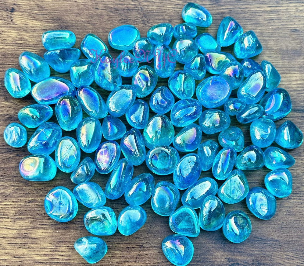Aqua Aura Tumbled