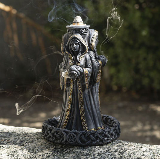 Mother, Maiden, Crone Backflow Incense Burner