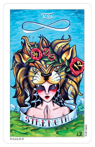 Eight Coins' Tattoo Tarot Borderless Miniature Edition by Eight Elian-James Showell